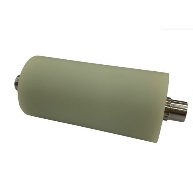 Silicone-free material roller